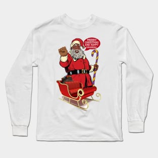 Merry Christmas & Happy Kwanzaa Long Sleeve T-Shirt